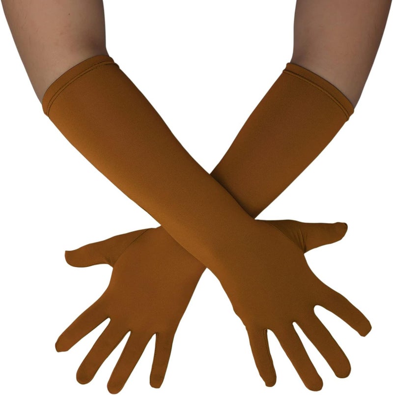 Sheface Men's and Women's 15'' Long Spandex Banquet Party Wedding Gloves - Stretchy Costumes - Image 1